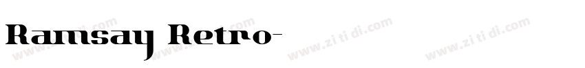 Ramsay Retro字体转换